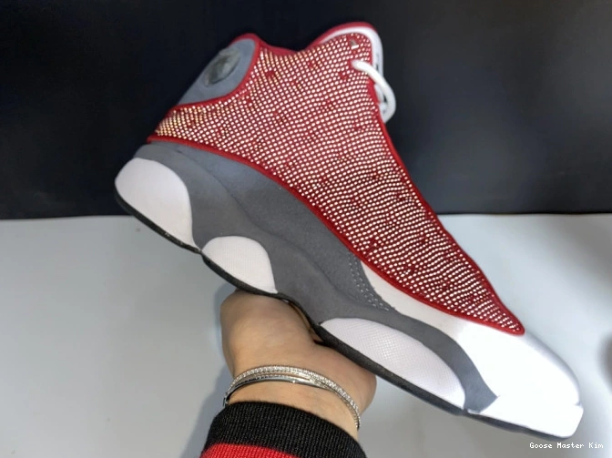 Grey Jordan Retro Air Gym Red 414571-600 13 Flint 0607